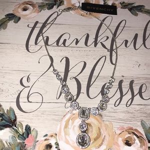 Givenchy Silver Crystal Necklace